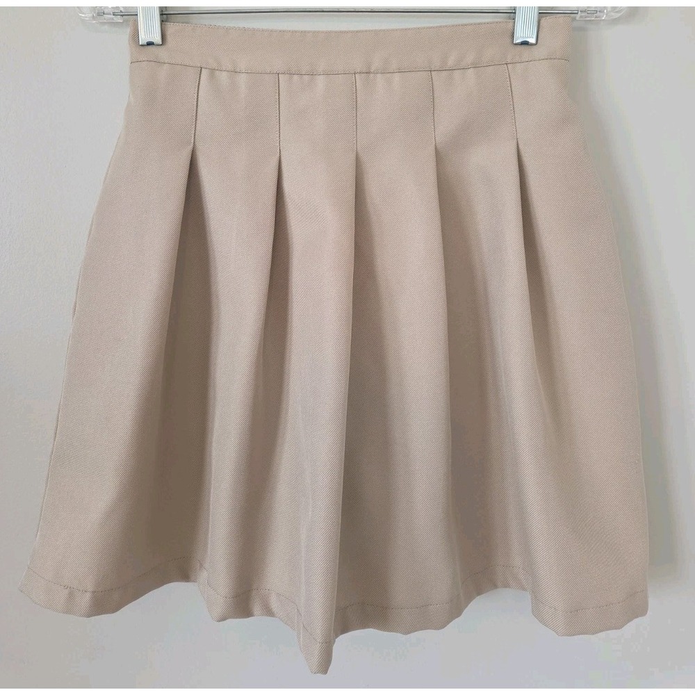Izod Girls School Uniform Pleated Skirt Wrinkle Free Elastic Back Size 16